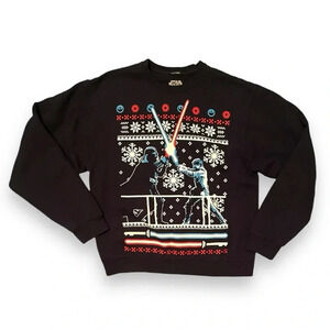 Star Wars Ugly Christmas Sweater – Darth Vader vs. Luke Skywalker, Size M